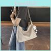 Fashionable Chic Simple Large Capacity Women's Tote Bag For Casual Commute In Black Pink White Khaki And Brown
