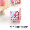 Kids Mini Table Chair Cabinet for 1/12 Dollhouse Bearoom Living Room DIY Accessories