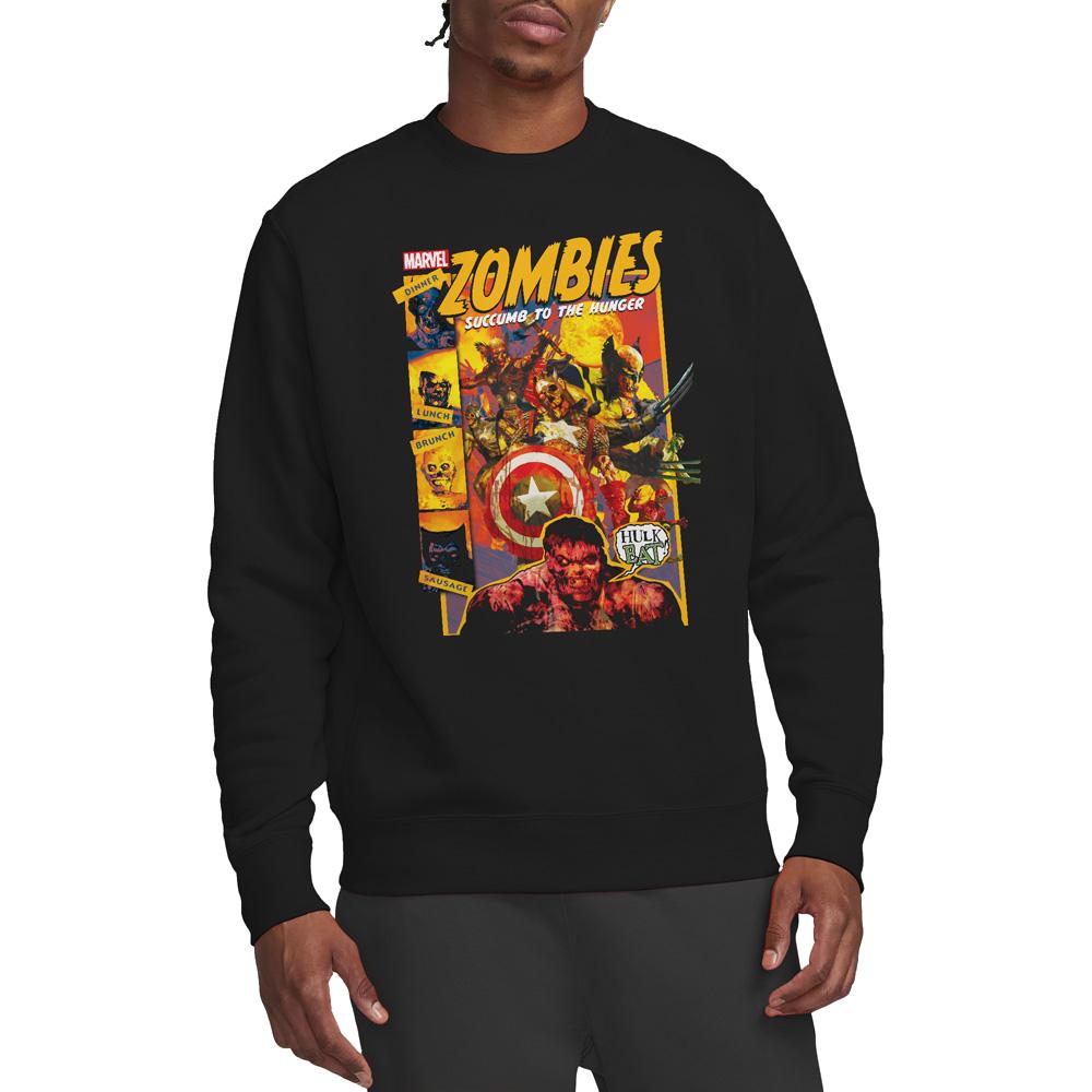 Marvel Zombies Unisex Adult The Hunger Comic Cover Sweatshirt