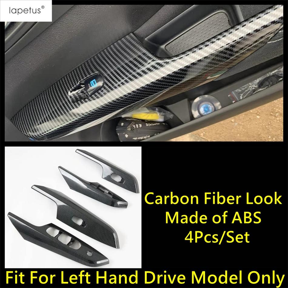 Car Window Switch Lift Control Panel Cover Trim For Nissan Navara NP300 / Terra 2017 2018    Accessories Interior