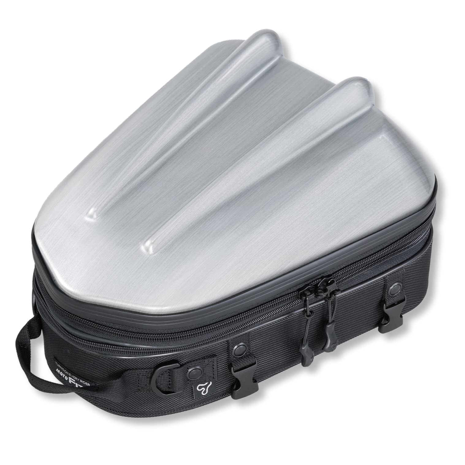 

Сумка на мотоцикл MOTOFIZZ Shell Seat Bag 2 MT Матовый серебристый [Tanax] 10-14 л MFK-299