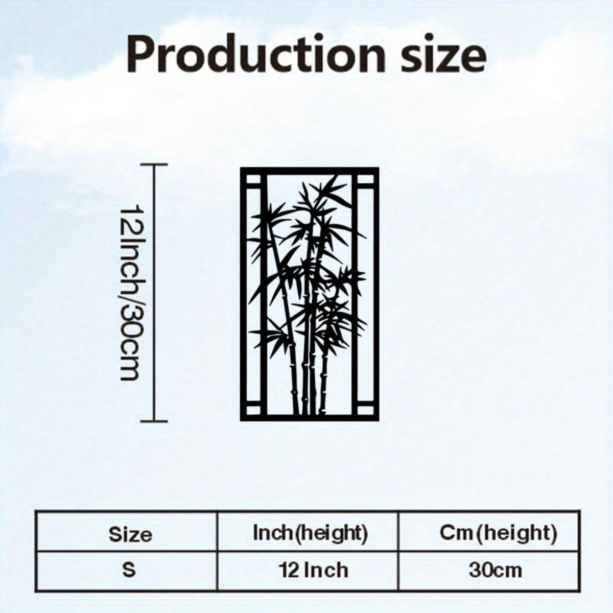 Vintage Bamboo Leaves Metal Wall Art Zen Sculpture Yoga Room Decor 17x30