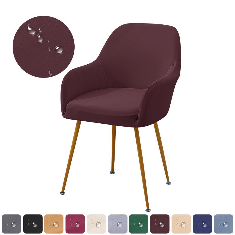 High Armrest Milk Silk Chair Cover, Cat Scratch-Proof, Universal Fit with High Elasticity for Dining Chairs