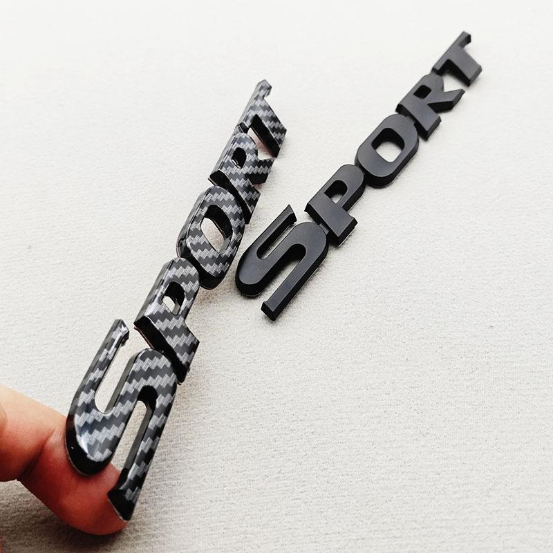 3D ABS Chrome Car Letters Logo SPORT Badge Sport Stickers Car Rear Trunk Emblem For Toyota Camry RAV4 Corolla Yaris Accessories