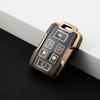 for GMC Key fob Cover with Keychain, Soft TPU Car Key Cover Case for Chevy Tahoe Suburban 2015 2016 2017 2018 2019 2020 GMC Yukon/Yukon XL