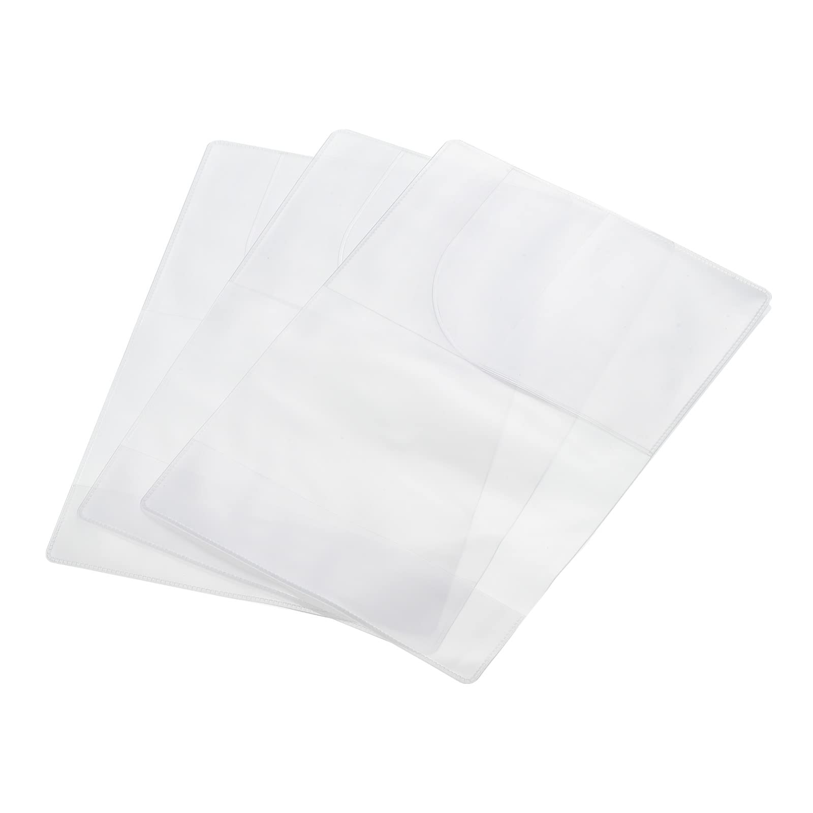 

PATIKIL 3 шт. Паспорт Паспорт Матовый чехол Органайзер ID Держатель для кредитных карт ПВХ со слотами для прозрачной обложки, Защитник, Многослойный для путешествий,