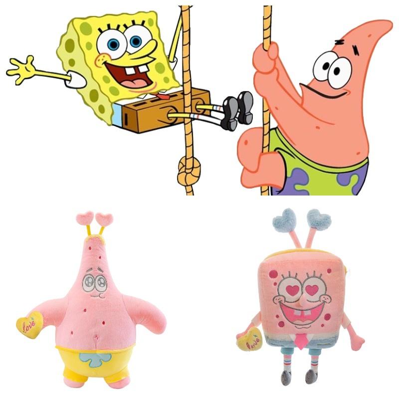 Spongebob And Patrick Plush Dolls For Kids Soft And Cuddly Sleeping Pillows
