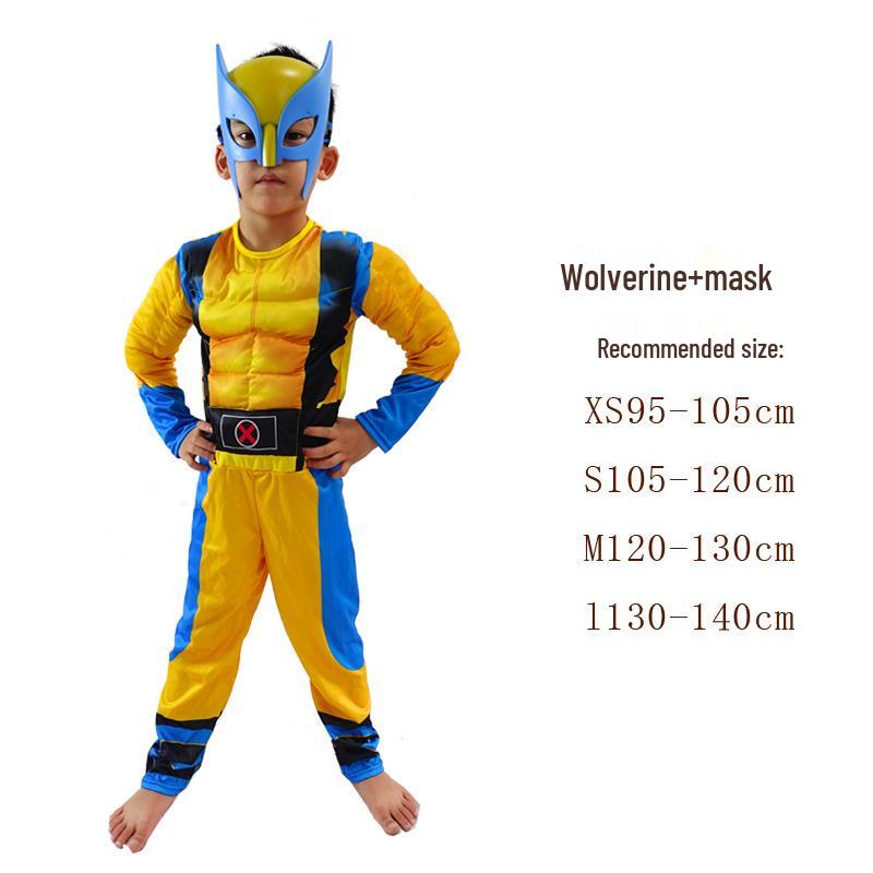 Kids' Muscle Costume: Halloween Heroes – Iron Man, Captain America, Thor, Hulk, Optimus Prime, and Spider-Man