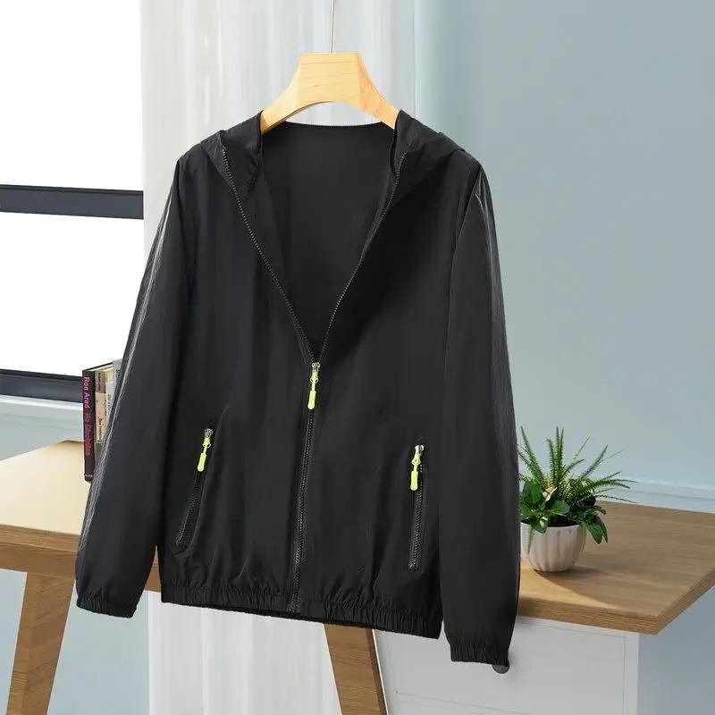 Women Jacket Waterproof Windbreaker Jackets Female Hooded Summer Sunproof Windproof Coats Women's Outdoor Hiking Thin Coat