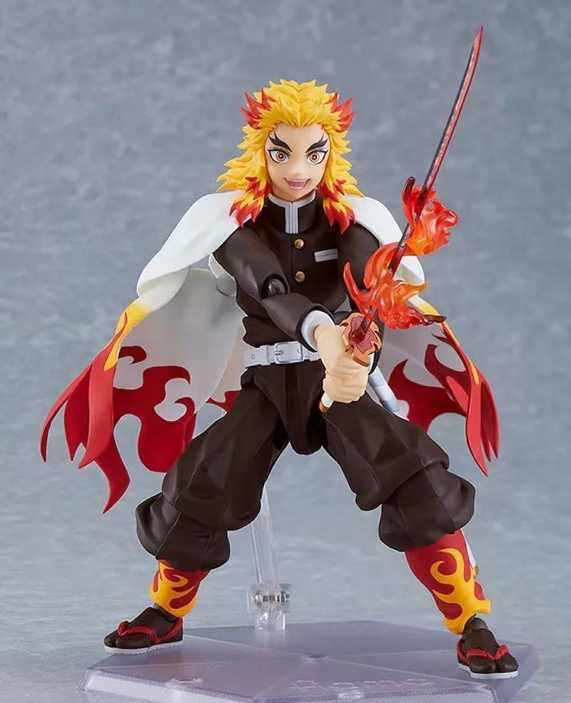 Demon Slayer Rengoku Kyoujurou figma 553 Joints movable Anime Action Figure Toys 14CM
