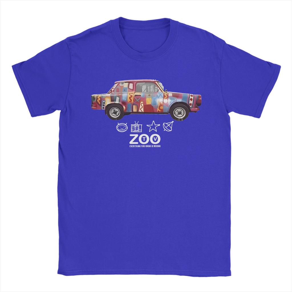 Achtung Baby Zoo TV Pure Cotton TShirt For Mens Summer  Classic T Shirts O Neck Harajuku Tee Shirt Oversized Hot Sale Clothing