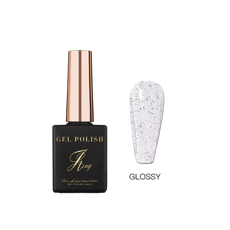 JTING Glossy Matte sugar top coat uv/led gel nail polish bulk function gel OEM function customize logo 15ml bottles