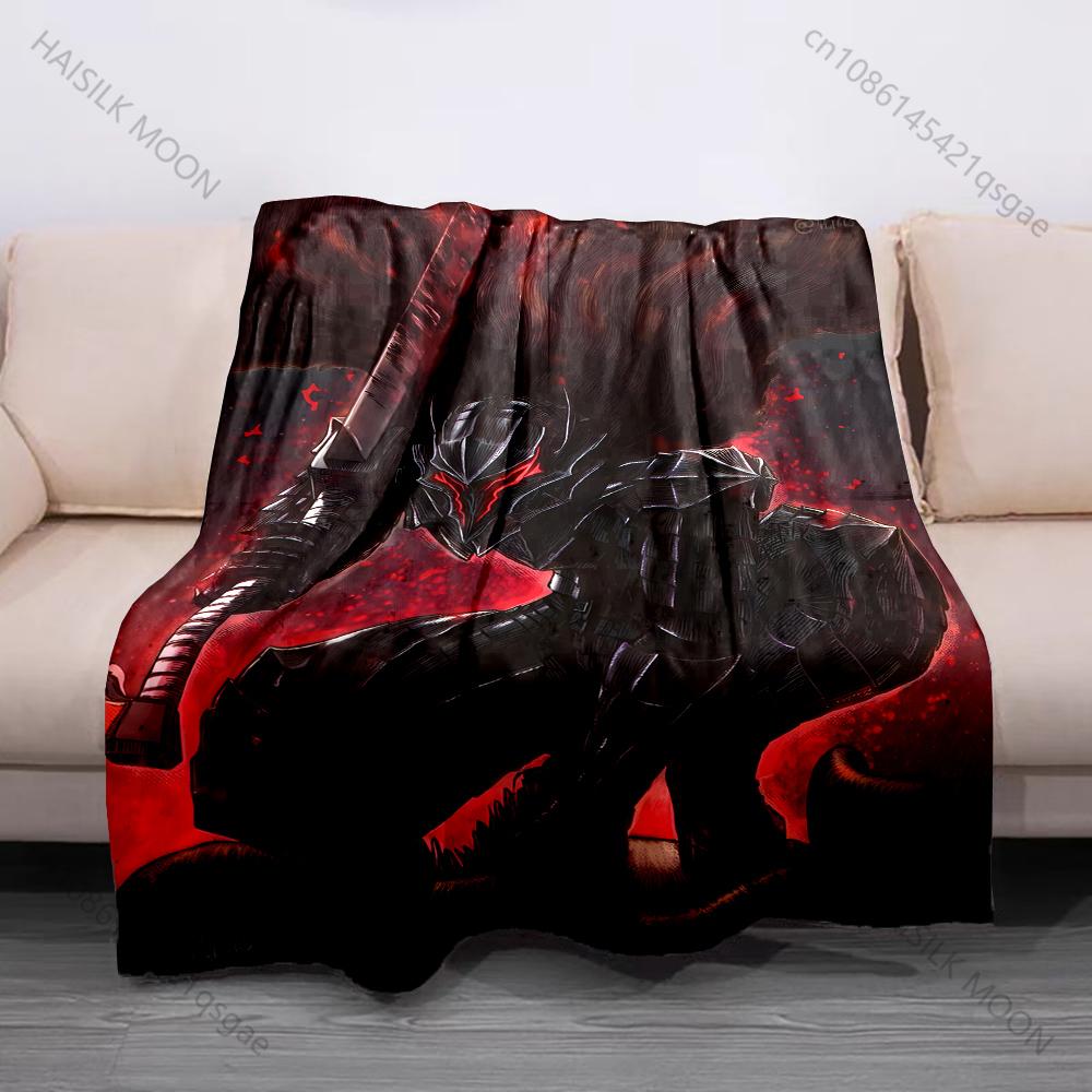 

Moonlit samurai silhouette twin blades petals Print Blanket Flannel Material Soft Warm for All Seasons Home Camping Picnics RV 75x90cm