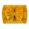 New summer baby golden velvet headscarf, children's double bow headband, comfortable baby hair accessories
