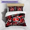 Charlton Athletic FC Ensemble de literie imprimé 3 pièces Housse de couette respirante avec taies d'oreiller Linge de lit décoratif pour chambre à coucher Maison