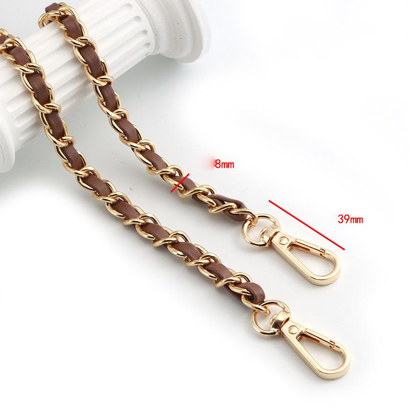 120Cm Long Pu Leather Bag Strap For Crossbody Handbags Shoulder Bag Strap Replacement Accessories 0.8Cm Wide Bag Chain