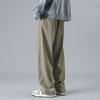 Men's spring and autumn new loose straight casual pants men's drape wide legs