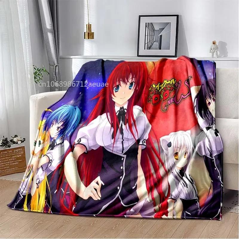 Cartoon Sexy Girl High School DxD Anime 3D Blanket Cover Flannel Blankets for Beds Sofas Warm Bed Sheet Soft Blanket