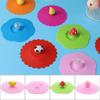 New 10cm Cute Reusable Cap Suction Cup Cover Dustproof Silicone Cup Cover Leakproof