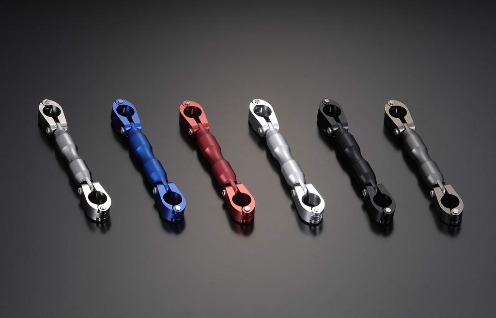 SHIFT UP 205167-03 Handle Brace Kit, For Separate Handles, Machined Aluminum, Anodized Finish, Monkey/Gorilla, Silver