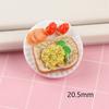 6Pcs Mini Dim Sum Platter Diy Miniature Landscape Fairy Garden Decors Accessories Doll House Ornaments