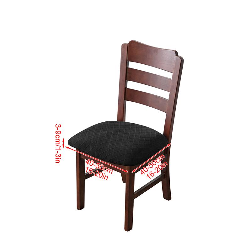 1Pc Polyester Dining Chair Dining Room Removable Cushion Covers Washable Upholstered WaterProof Chair Covers Elastic