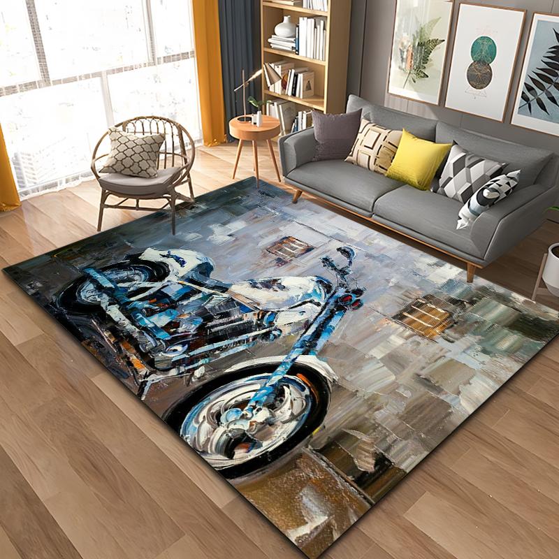 Motorcycle GP Mountain biking Speed Doormat Rug Carpet Mat Footpad Bath Mat Polyester Non-slip Kitchen Bedroom Washable