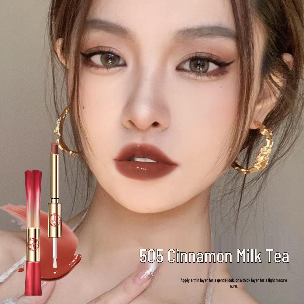 Luminous Heart-Shaped Waterproof Lipstick - Non-Fading, Non-Stick, Nude Finish