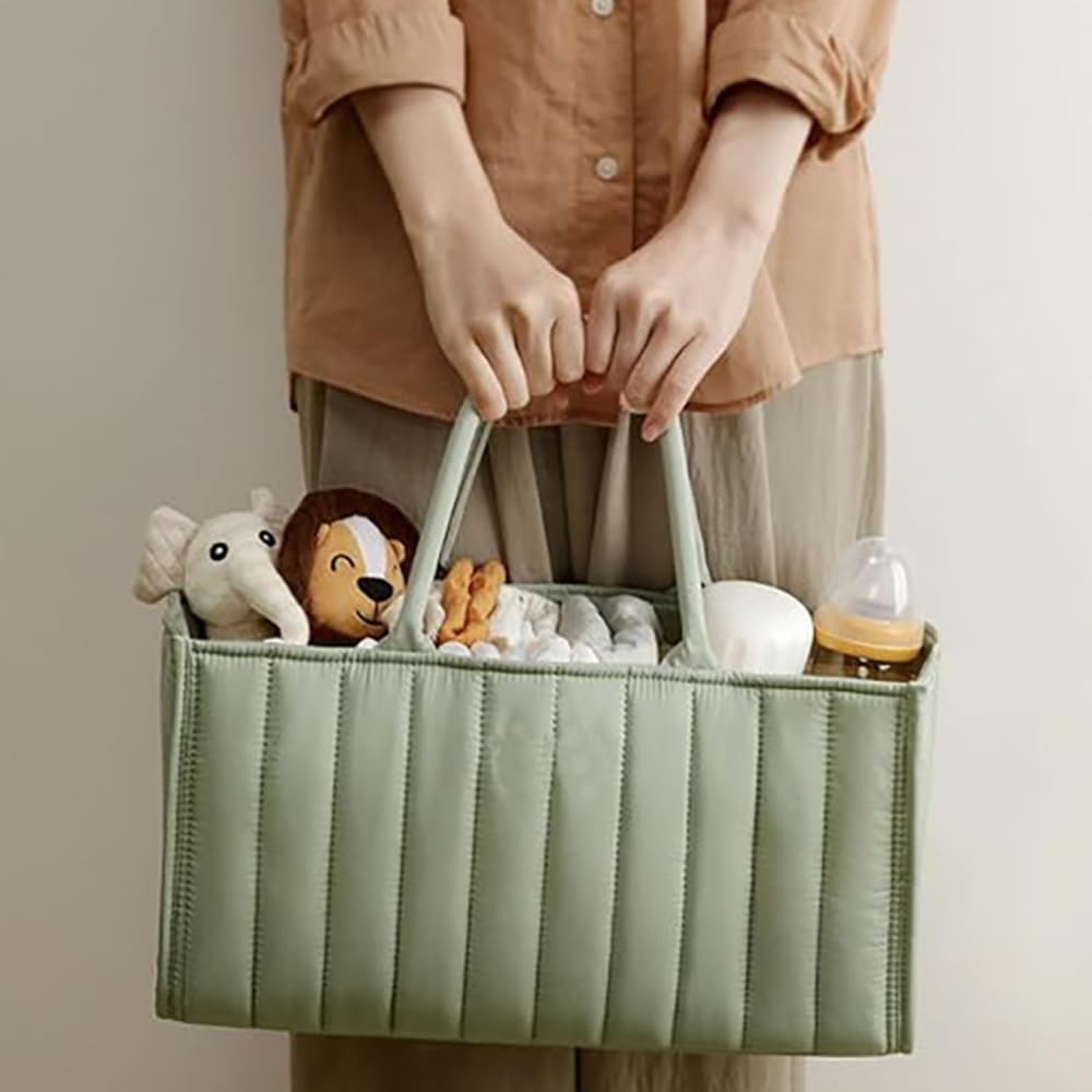 Large Capacity Diaper Storage Portable Diaper Storage Case for and Baby Small and Green Bag, Multi-Functional, Moms, Babies, Newborns, Supplies,
