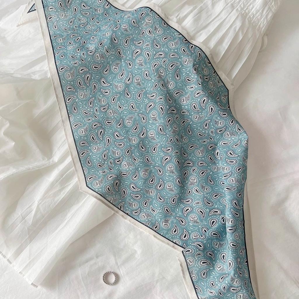 Pure Cotton Retro Fashionable Cashew Pure Cotton Rhombus Silk Scarf Japanese Spring And Summer Thin Scarf Casual Men And Women