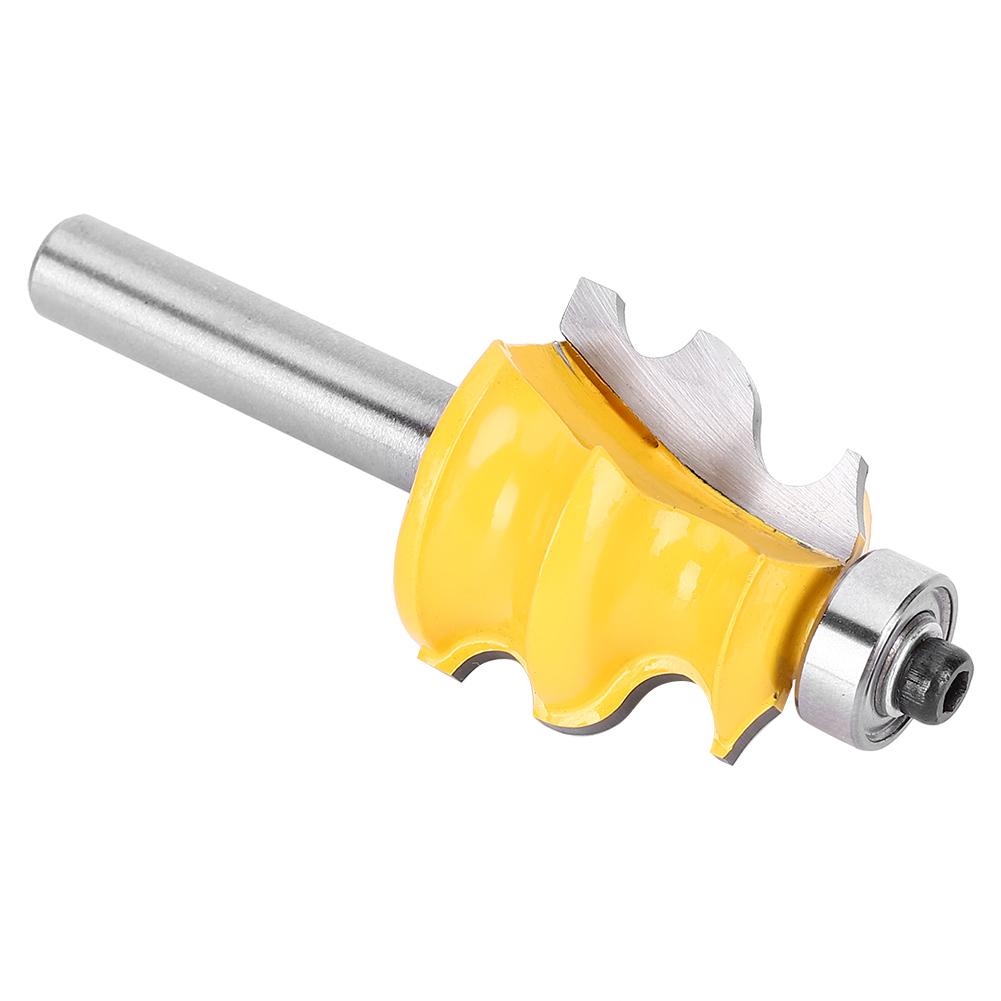 Milling Cutter Router Bit Woodworking Tool Hardware Accessory Round Handle Steel 8mm