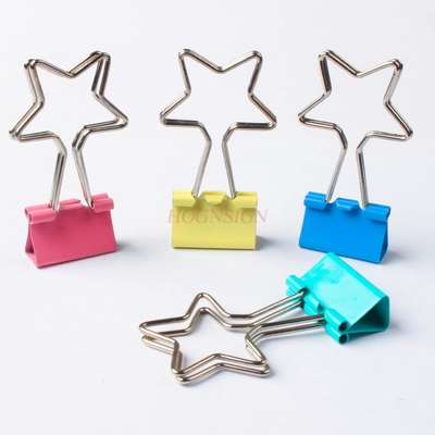 10pcs New Pentagram Long Tail Clip Cute Long Tail Clip Color Long Tail Clip Shaped Long Tail Clip Office Clip