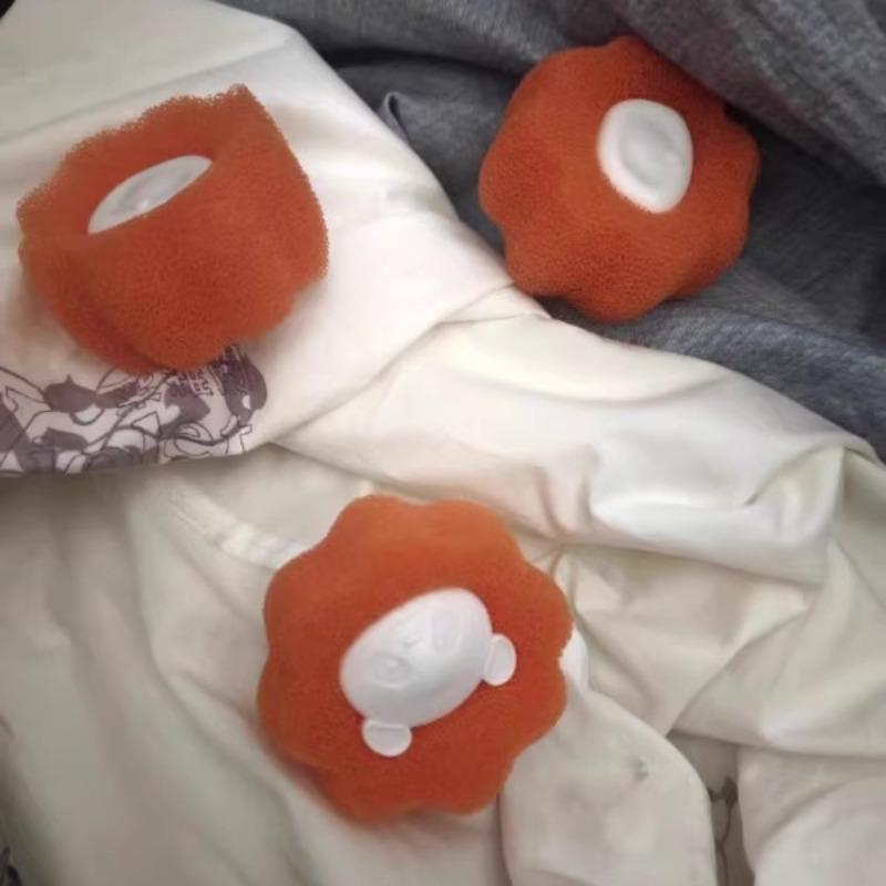 4Pcs Washing Machine Sponge Cleaning Ball | Hair Removal Decontamination Anti-Entanglement | Washing