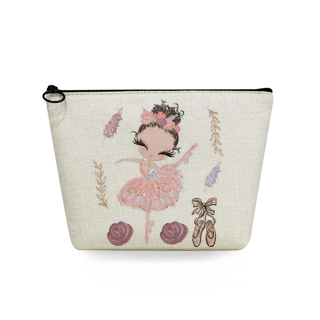Women Ballet Girl Print Cosmetic Bag Toiletries Organize Travel Storage Case  6368