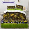 Dortmund Pattern Bedding Home Decoration Birthday Gift (1 * duvet cover + 2 * pillowcase, without core)