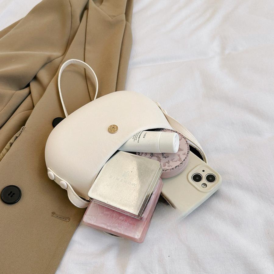 New Fashion Saddle Bag for Women Simple Style Faux Leather Shoulder Crossbody Purse Casual Commute Handbag