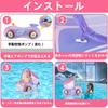 Baby Inflatable Ring, Car Shape, Cute Design, for Summer Water Play, Beach, Pool, Outdoors, UV Protection (SPF50+), Removable Roof, Baby Float,