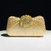 3D Flower Evening Dinner Clutch Bag Women's Party Ball Wedding Diamond Elegant Handbag Lady Banquet Dress Shoulder Crossbody Bag