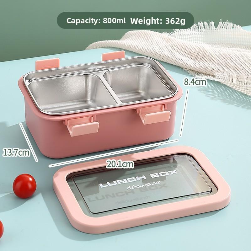 Bento Box For Office Workers With Divided Compartment And Insulation For Students