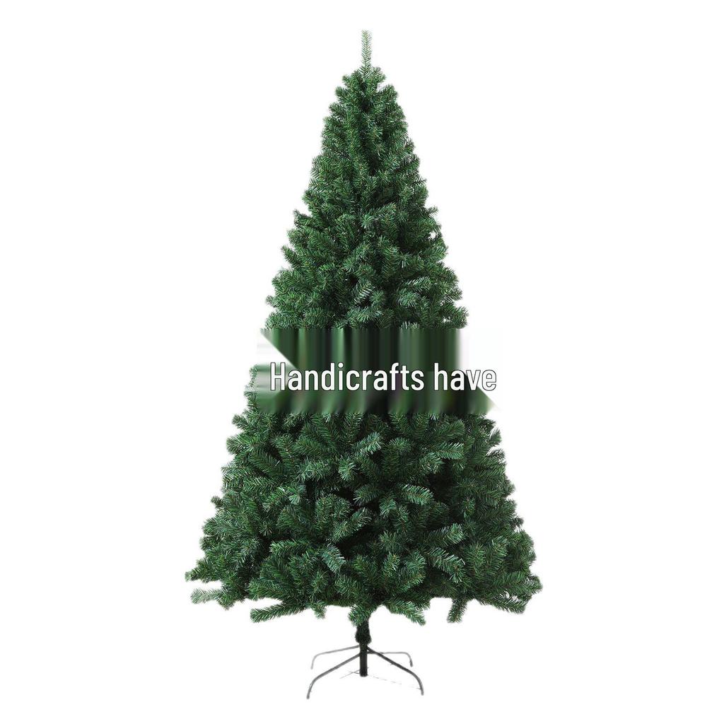1.8m/2.1m Encrypted PVC Christmas Tree with Ornaments - Green Holiday Decoration Item