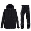 Unisex Couples' Ski Hoodie Set: Warm, Thickened Snowboard Suit for Men and Women.