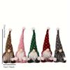 5pcs Christmas Gnome Decorations  Faceless Plush Elf Dolls with Knitted Hats, Perfect for Holiday Home  Party Decor