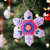 Festival Snowflake Felt Decorations With Embroidery Detail Reusable Christmas Tree Gift Accessories