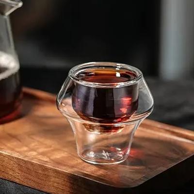 MHW-3BOMBER Kaffeetasse, doppelwandiges Glas, transparente Borosilikatgläser, Tassen, Tee, Latte, Weinbecher, Bar, Küche, Café, Zubehör