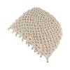 Round Beads Crochet Hollow Tassels Knitted Hat Hollow Out Ethnic Style Hat Knit Beanies  Girls