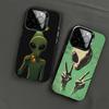 Funny Space UFO Alien Phone Case For iPhone 17 Air 16 15 14 11 12 13 Pro Max Plus X XR XS Colored Silver Hard Cover