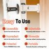 Kitten Door Stopper Cat Door Barrier Extendable Pet Door Latch Door Cat Latch Support Lightweight Solution