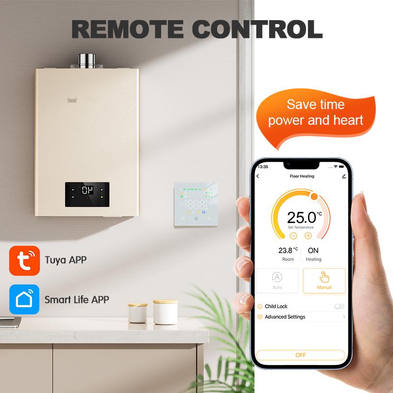 Tuya WiFi Smart Thermostat for Electric Warm Floor Heating Water/Gas Boiler Digital Remote Thermoregulator Google Home Alexa7