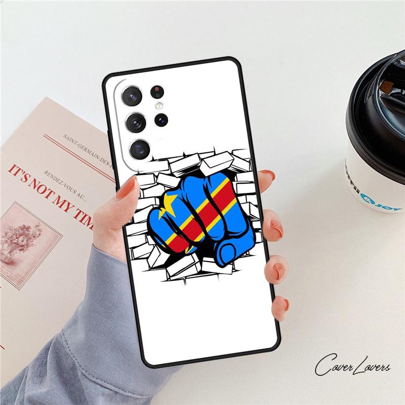Democratic Republic of Congo Flag phone case For Samsung Galaxy S24 S25 S23 S22 Ultra Note 10 20 Plus S20 S21 FE Cover