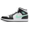 Air 1 Mid Green Glow Męskie Sneakersy Czarne Białe DQ8426-103